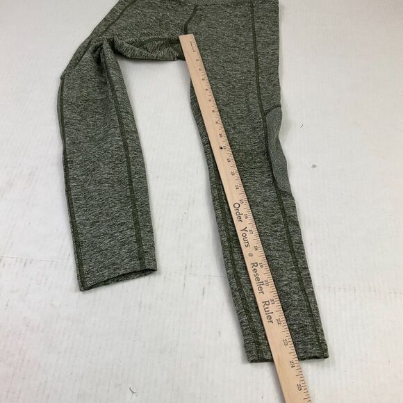 Victorias Secret Pink Cozy High Rise Leggings Green Pull On Side Pockets Size XS - Picture 6 of 12